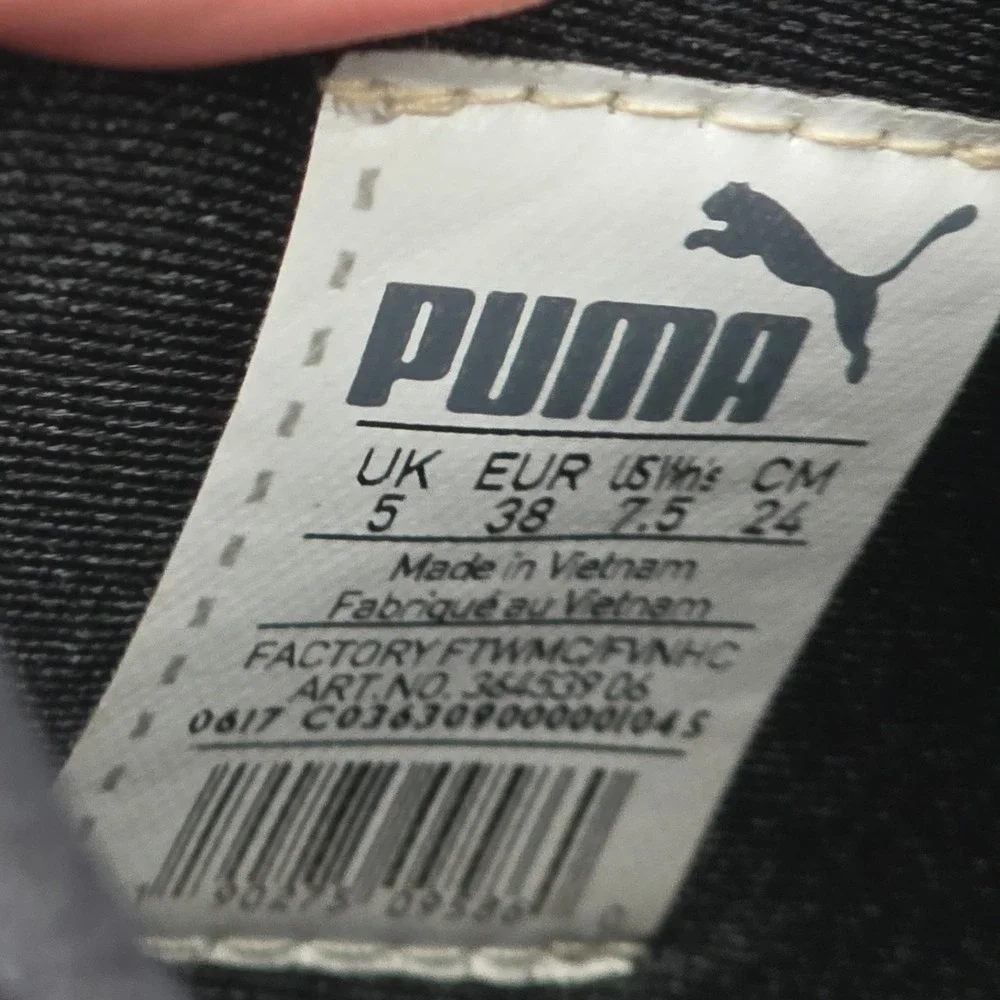 Puma Rebel Mid Womens Black‎ Slip On Sneakers Size 7.5